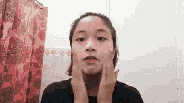 Facial Wash Selfie GIF