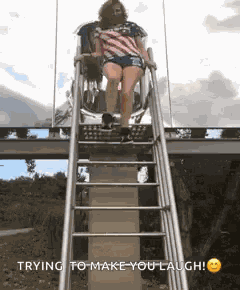 Fall Stairs GIF