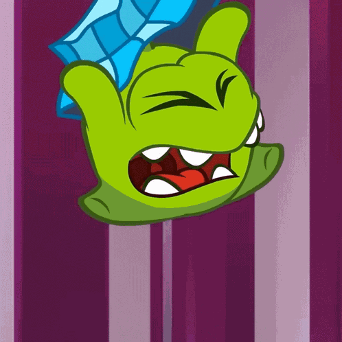 Falling Om Nom GIF