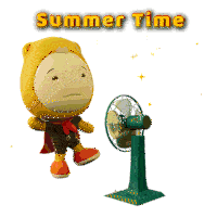 Fan Summer Time Sticker