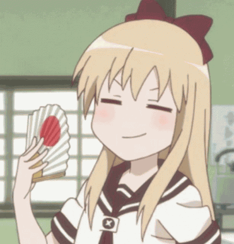Fanning Smug GIF