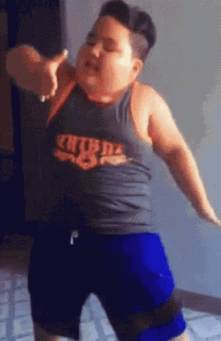 Fat Boy Dancing Groovy GIF