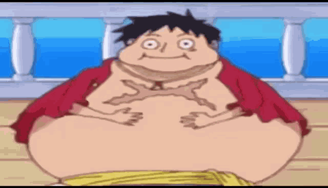 Fat Luffy GIF