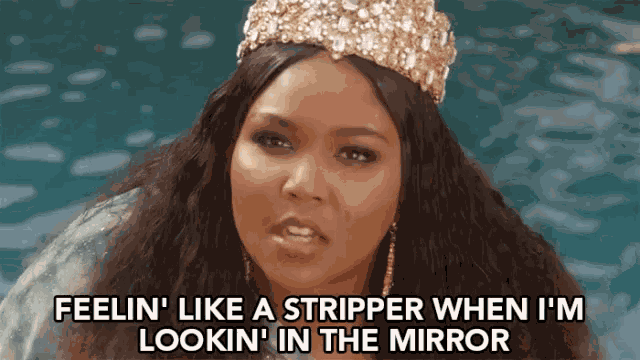 Feeling Like A Stripper Crown GIF