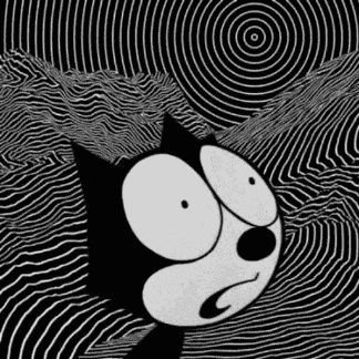 Felix The Cat Monochrome GIF
