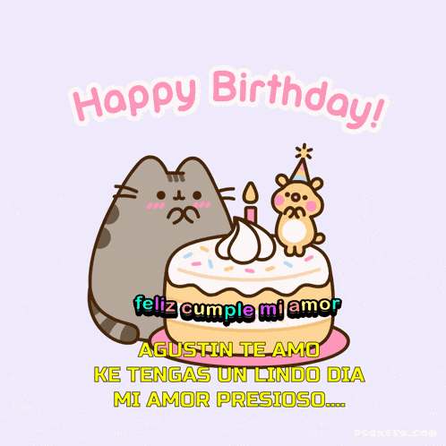 Feliz Cumple Agustin Agustin Te Amo GIF