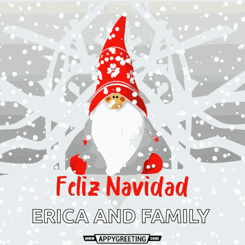 Feliz Navidad Spanish Christmas Card GIF