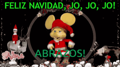 Feliz Navidad Topo Gigio GIF