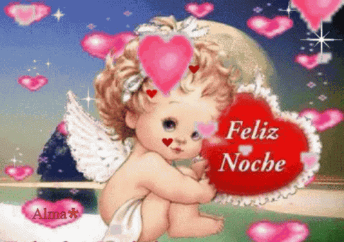 Feliz Noche Heart GIF