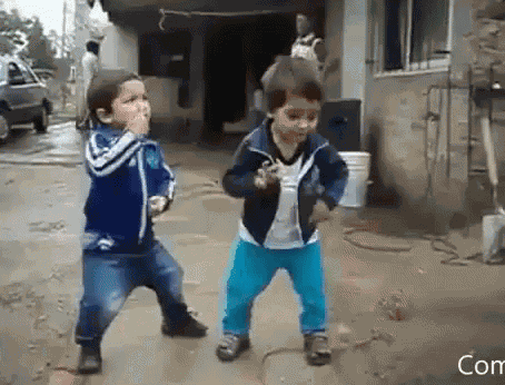 Feliz Viernes Baile Niños GIF