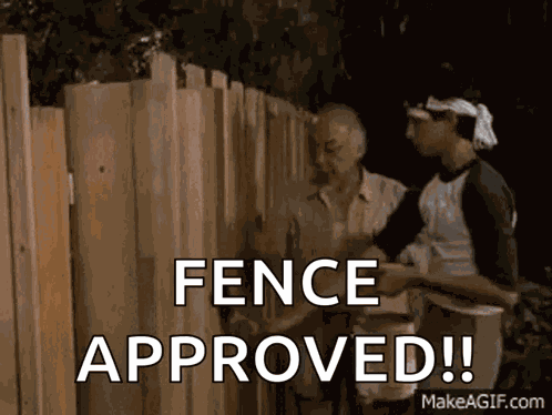 Fence Karate Kid GIF