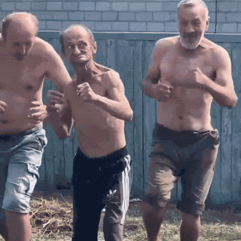 Fighting Old Men GIF