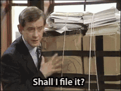 Filing Shall I File It GIF