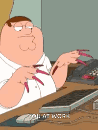 Fin Typing With Long Nails GIF
