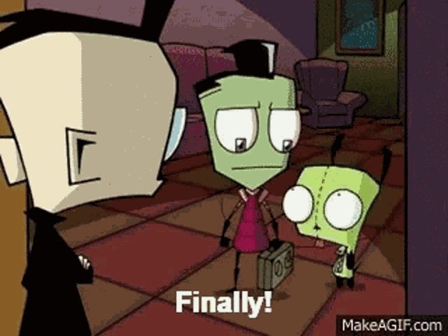 Finally Invader Zim GIF