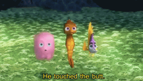 Finding Nemo He Touched The Butt GIF