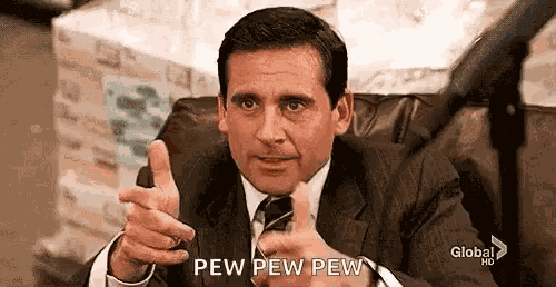 Finger Guns Michael Scott GIF