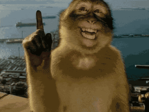 Finger Up Aha GIF