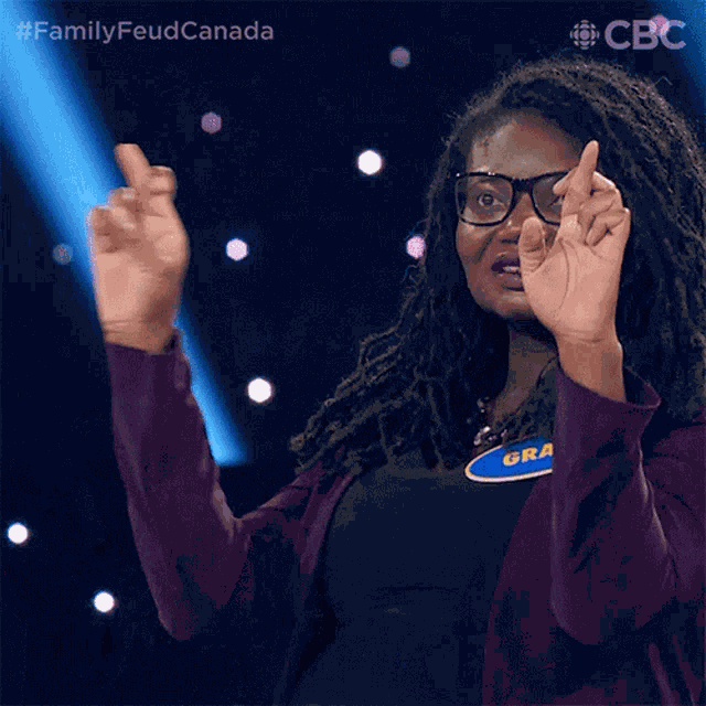 Fingers Crossed Family Feud Canada GIF