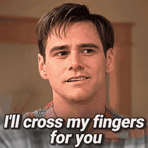 Fingers Crossed Good Luck GIF
