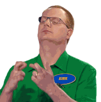 Fingers Crossed Kirk Sticker