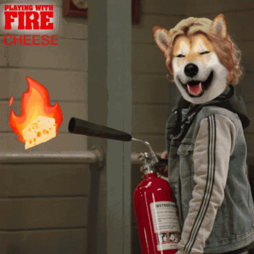 Fire Cheese GIF