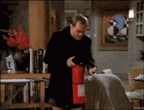 Fire Extinguisher Frasier GIF