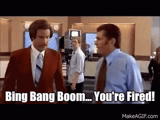 Fired Anchorman GIF