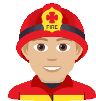 Firefighter Joypixels Sticker