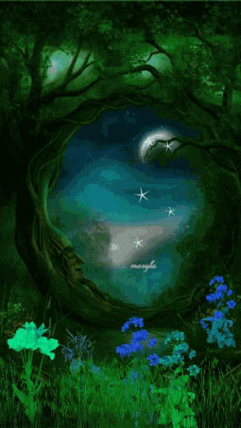 Fireflies Forest GIF