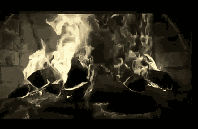 Fireplace Burn GIF