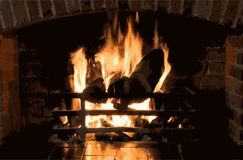Fireplace Love GIF