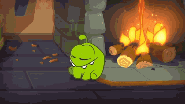 Fireplace Sleepy GIF