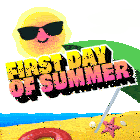 First Day Of Summer Southern Hemisphere Sticker