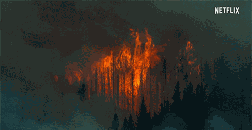 Flames Raging Fire GIF