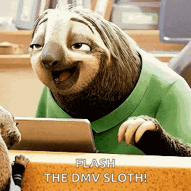 Flash Slothmore Zootopia GIF