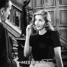 Flirty Flirty Smile Black And White Coquette GIF