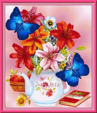 Floral Butterfly GIF