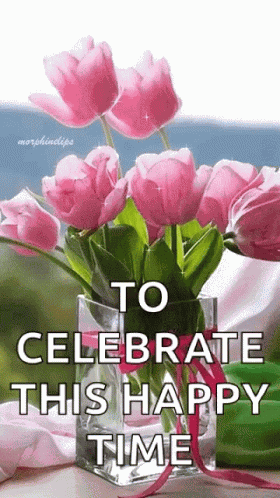 Floral Pink Flowers GIF