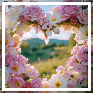 Flowers Flower Heart GIF
