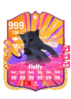 Fluffy Cute Catty Sticker