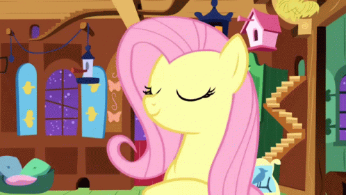 Fluttershy Squee GIF
