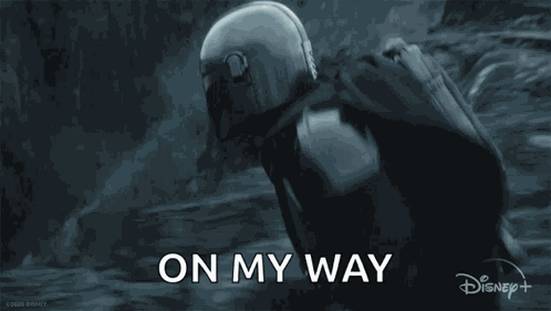 Fly Off Din Djarin GIF