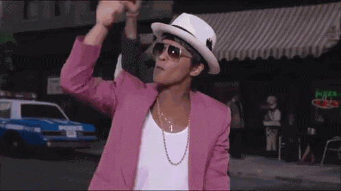 Flying Kiss Bruno Mars GIF