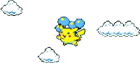 Flying Pikachu Transparent Balloon Pikachu Sticker