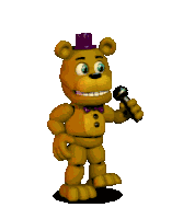 Fnaf World Fredbear Sticker