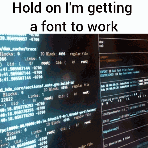 Font Hacker GIF