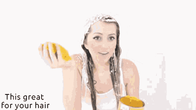 Food Shower Good For Your Hair GIF