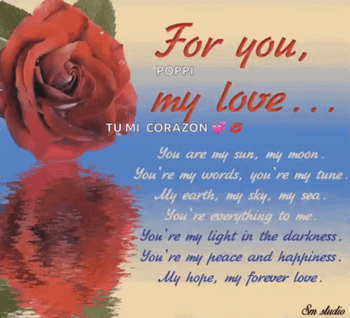 For You My Love Red Rose GIF