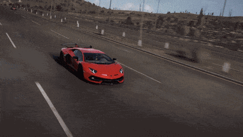 Forza Horizon 5 Lamborghini Aventador Svj GIF